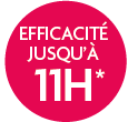 Efficacité jusqu'à 11h